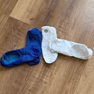 lululemon athletica Men's Athletic Socks - Blue and White